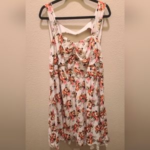 Torrid Floral Challis Openback Dress 24W